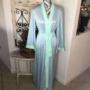 Savage X Fenty lt blue mint green long robe